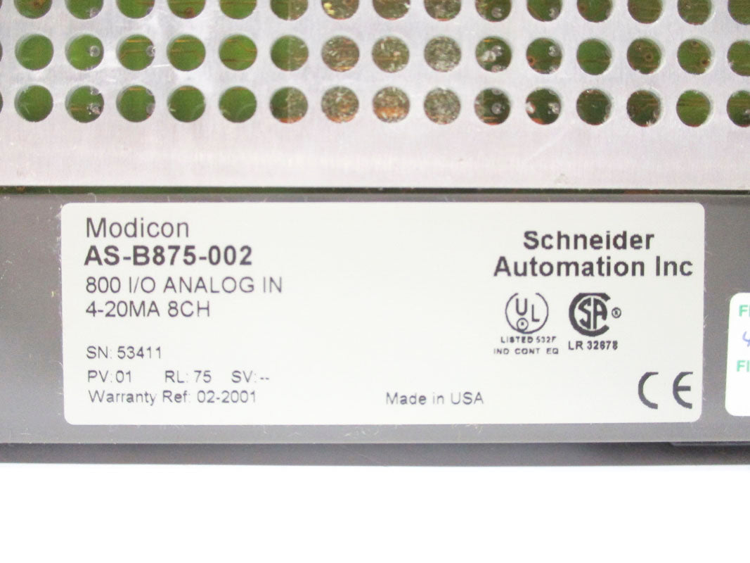 MODICON AS-B875-002 1-5V UNMP