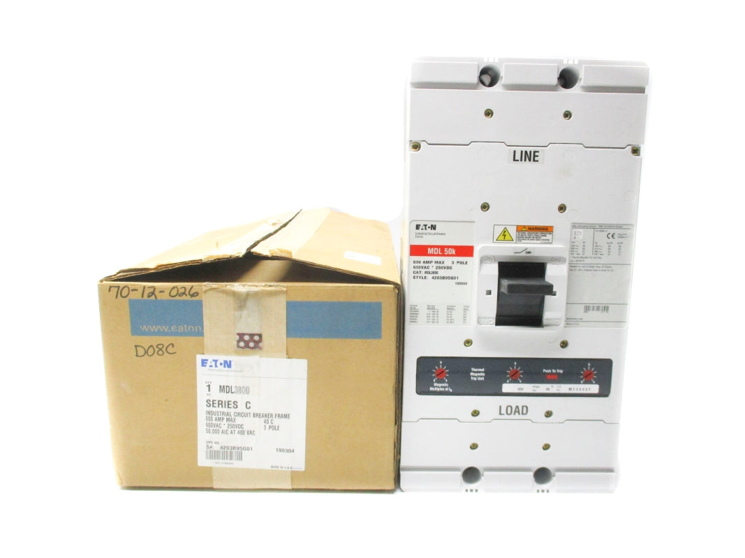 EATON MDL3800 4203B95G01 SER. C 600VAC 800A NSMP