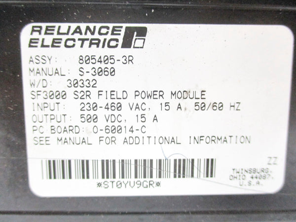 RELIANCE ELECTRIC 805405-3R 460V 15A UNMP