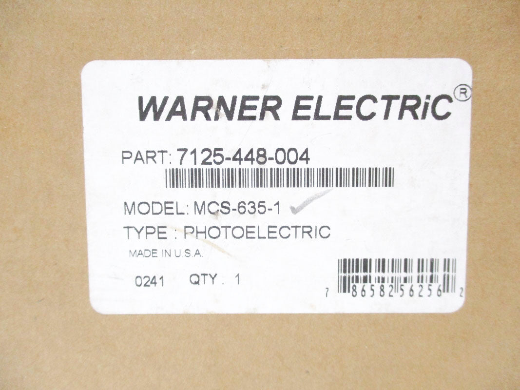WARNER ELECTRIC MCS-635-1 7125-448-004 NSMP
