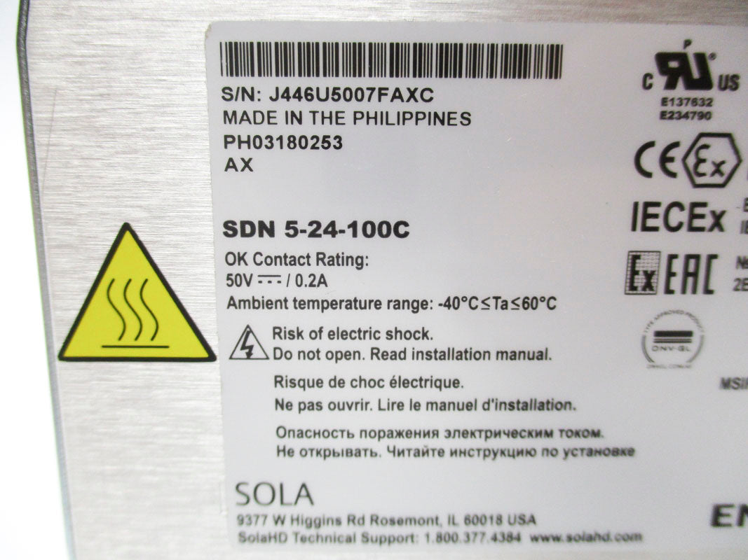 EMERSON SDN5-24-100C 100-240V 2A NSMP