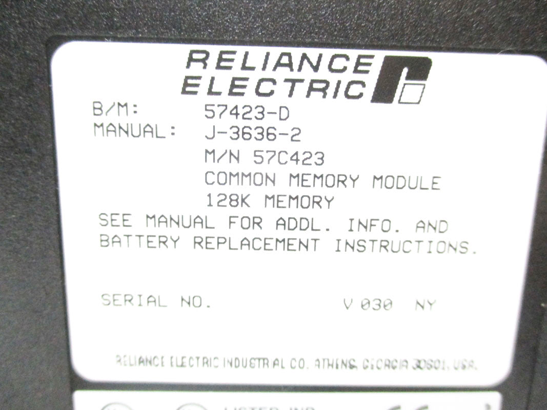 RELIANCE ELECTRIC 57C423 NSMP