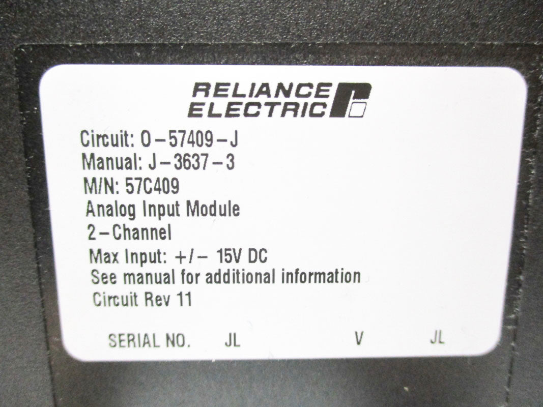 RELIANCE ELECTRIC 57C409 15V REMAN