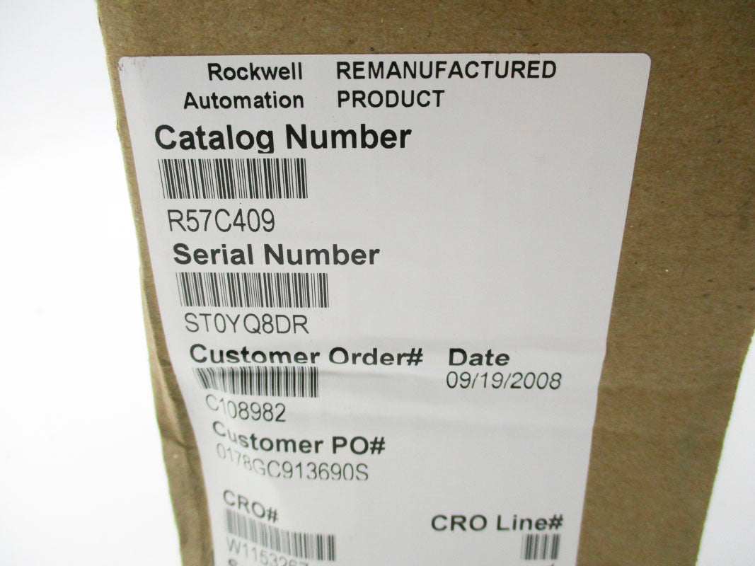 RELIANCE ELECTRIC 57C409 15V REMAN