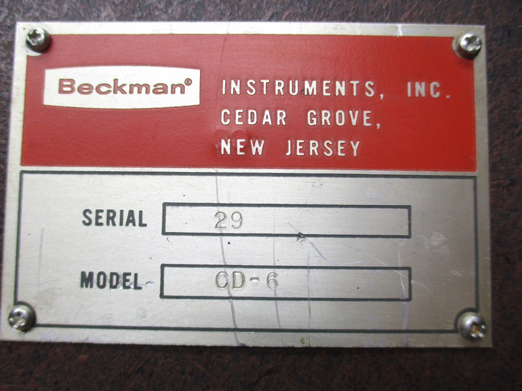 BECKMAN CD-6 UNMP