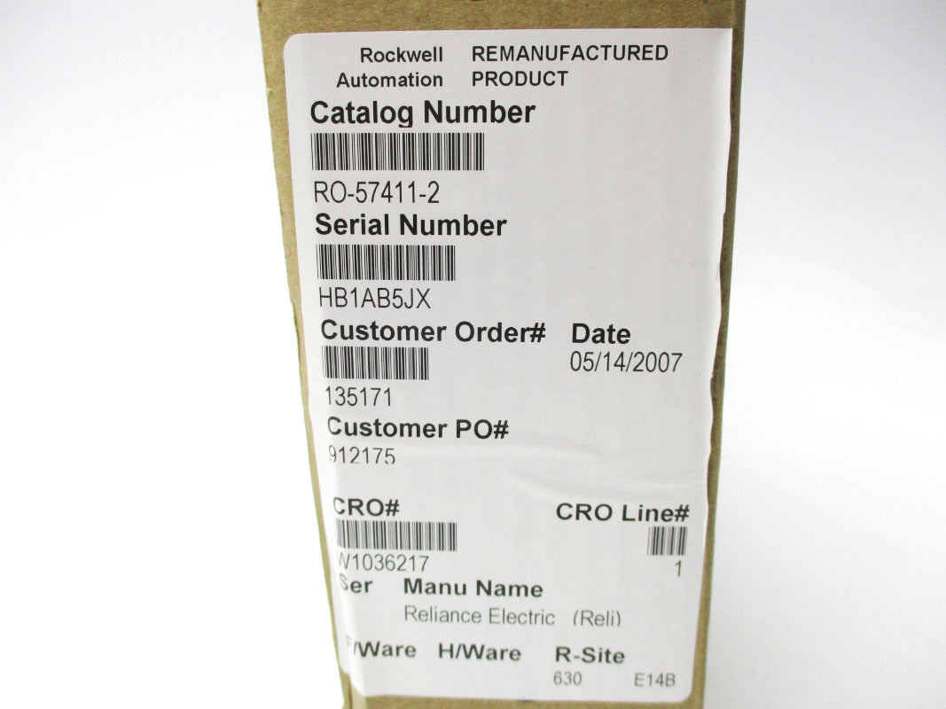 RELIANCE ELECTRIC 57C411 REMAN
