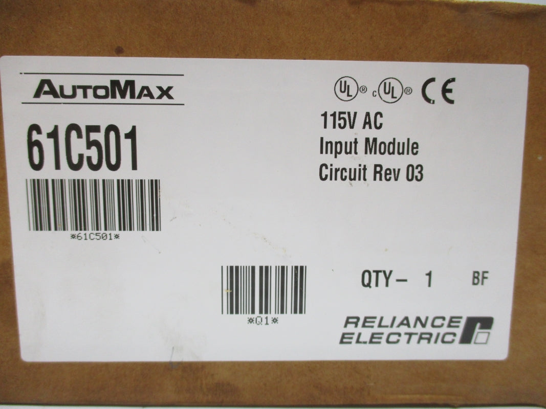 RELIANCE ELECTRIC 61C501 115VAC/DC REV. 03 NSMP
