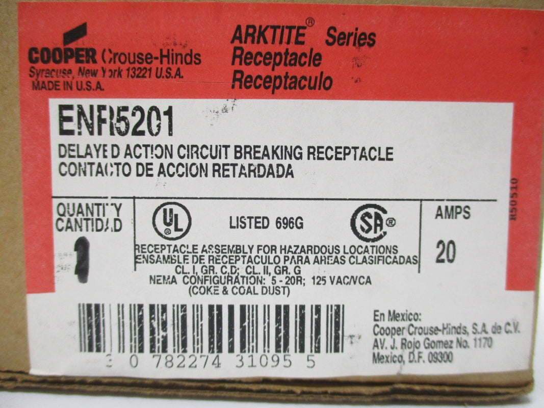 CROUSE-HINDS ENR5201 20A NSMP