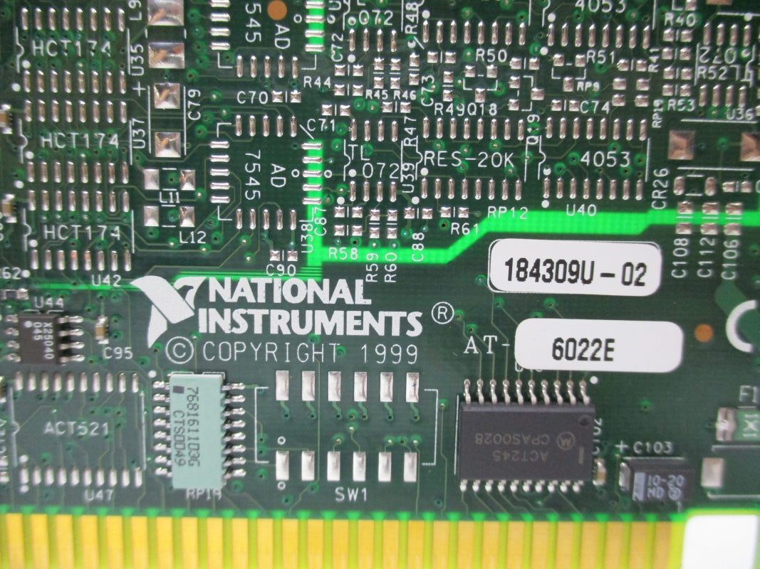 NATIONAL INSTRUMENTS AT-6022E 184309U-02 REV. 4 NSMP