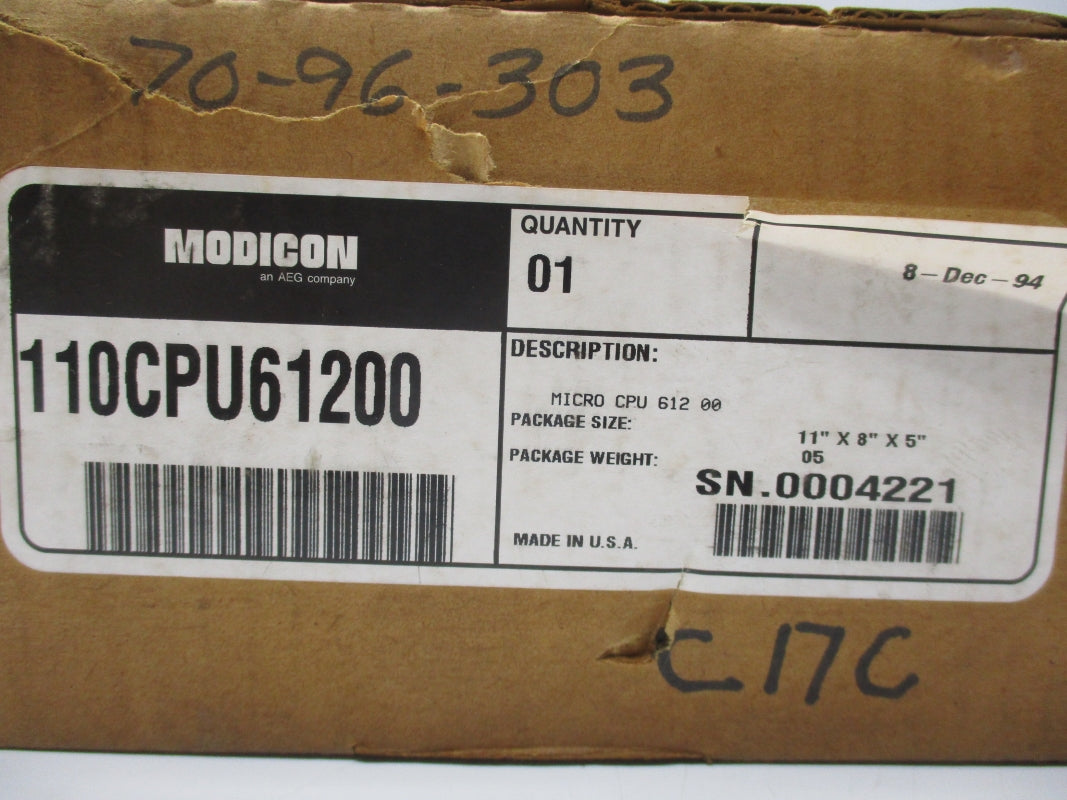 MODICON 110CPU61200 24V .8A NSMP