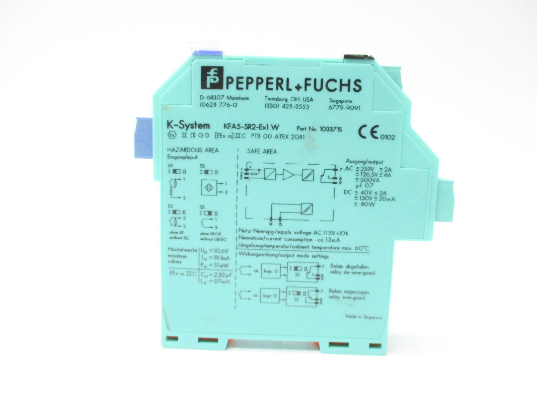 PEPPERL+FUCHS KFA5-SR2-EX1.W 103371S NSNP