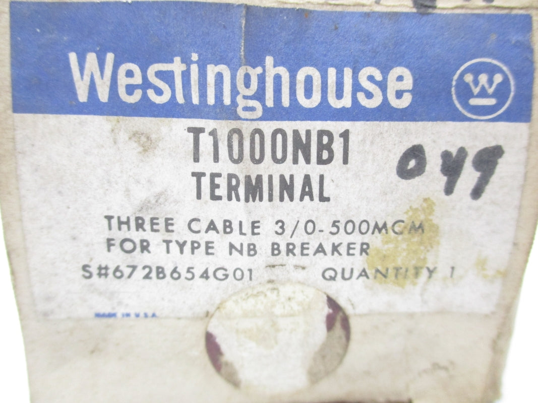 WESTINGHOUSE T1000NB1 672B654G01 NSMP
