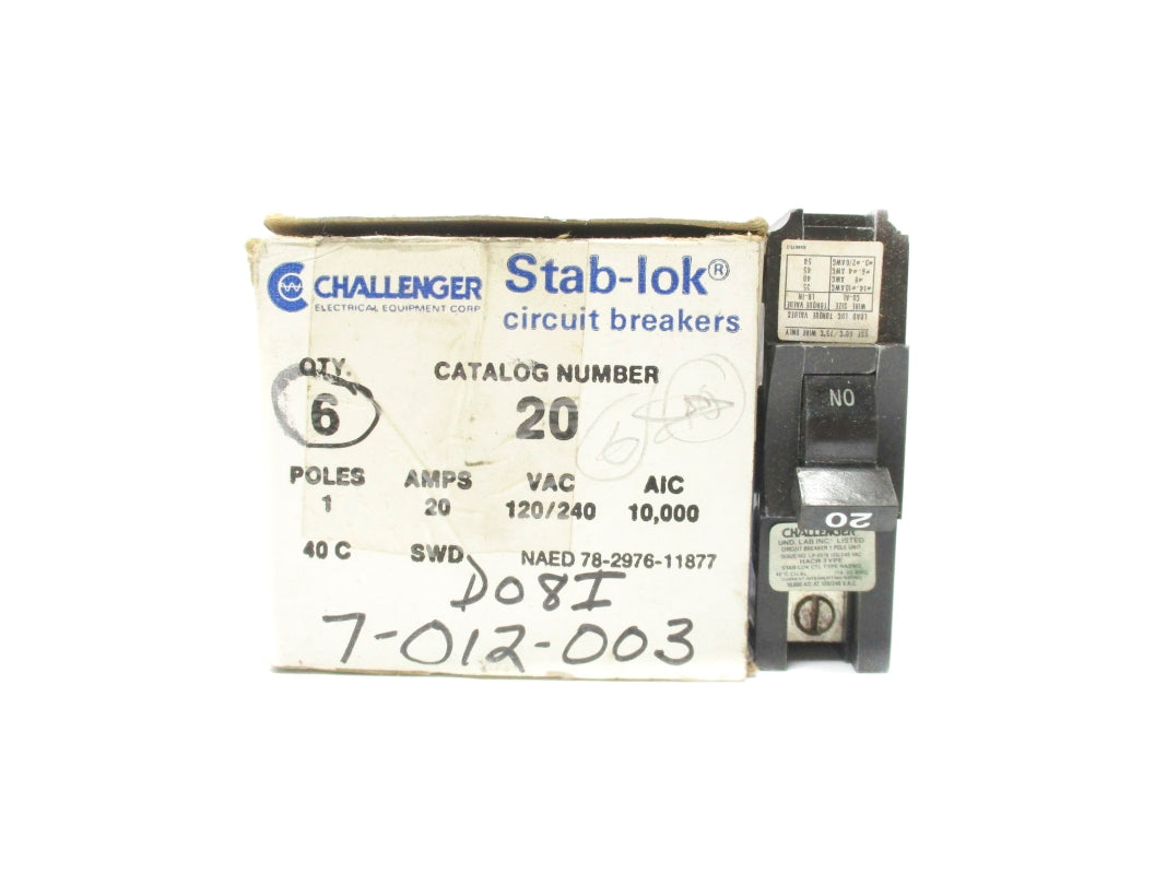 CHALLENGER NASWD120 120/240V 20A (PKG OF 6) NSMP