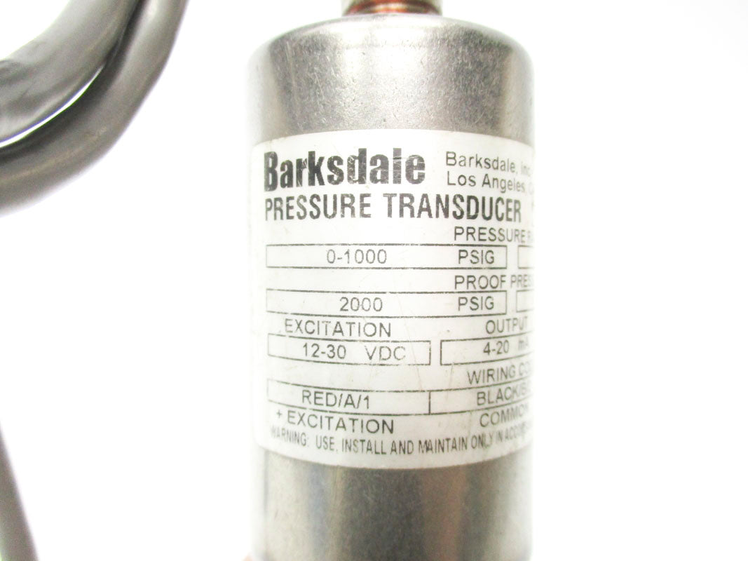 BARKSDALE 425H3-10-P1 0-1000PSI 12-30VDC UNMP
