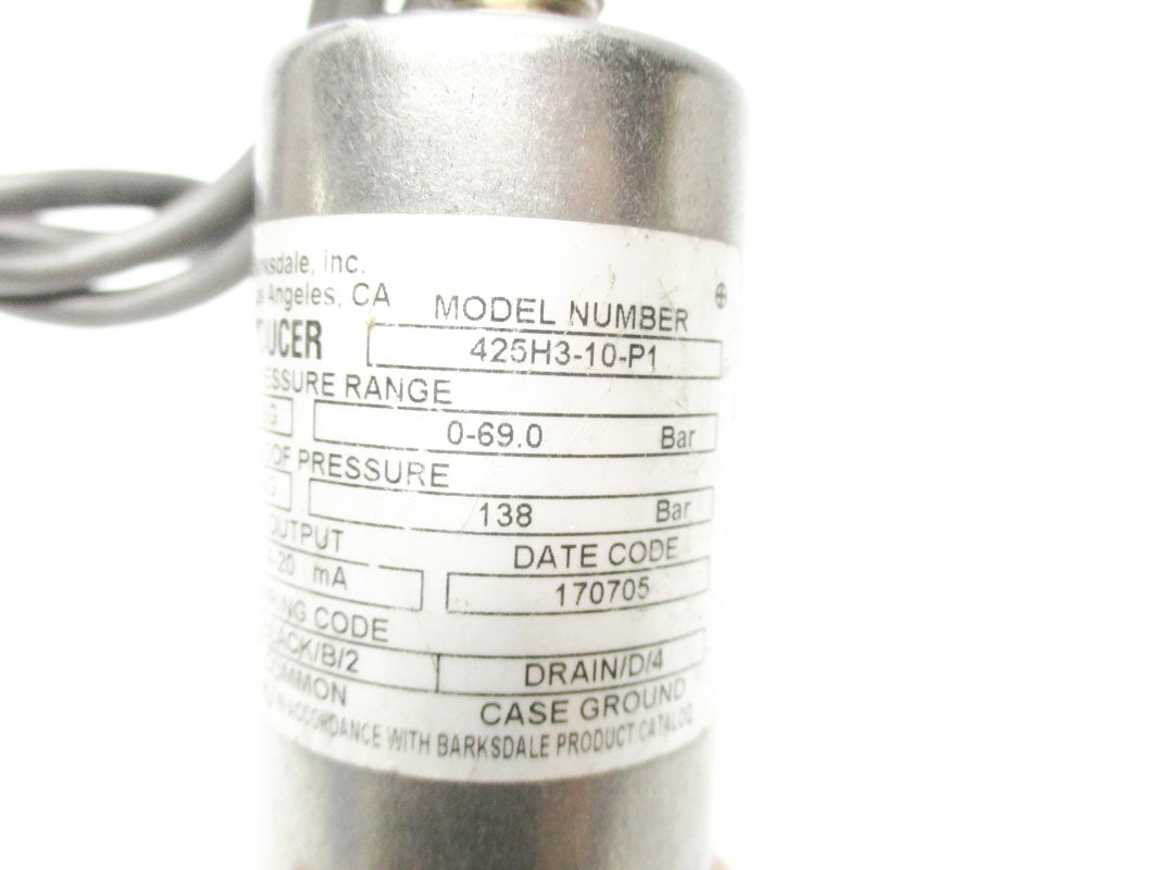 BARKSDALE 425H3-10-P1 0-1000PSI 12-30VDC UNMP