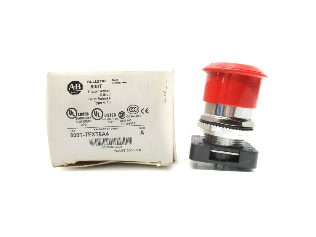 ALLEN BRADLEY 800T-TFXT6A4 SER. A (WH) NSMP