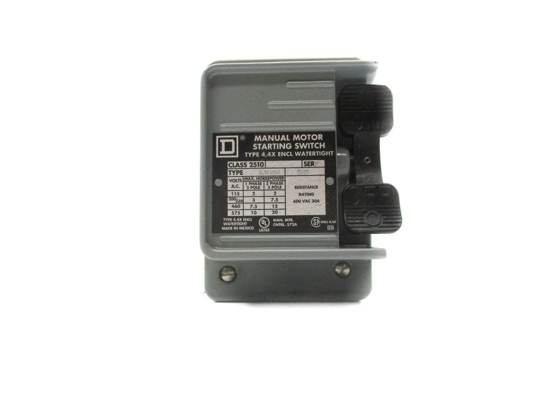SQUARE D 2510KW6H SER. B 600VAC 30A NSNP