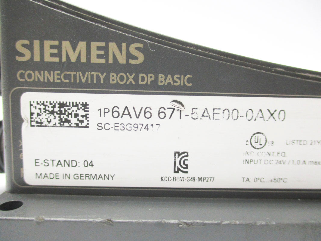 SIEMENS 6AV6671-5AE00-0AX0 24VDC (AS PICTURED) UNMP