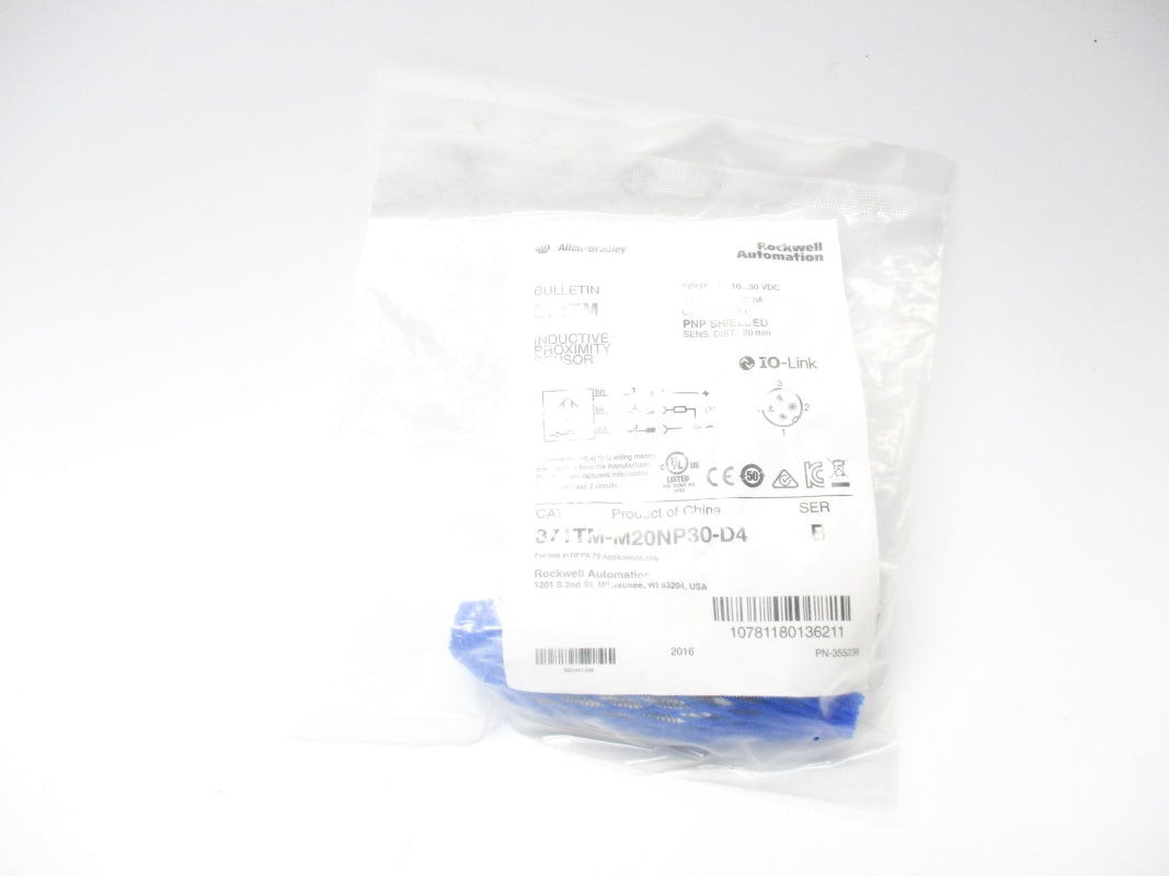 ALLEN BRADLEY 871TM-M20NP30-D4 SER. B 10-30VDC NSMP