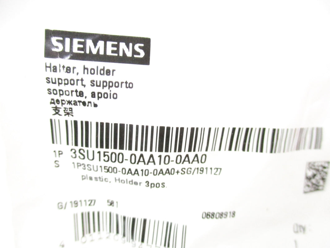 SIEMENS 3SU1500-0AA10-0AA0 NSMP