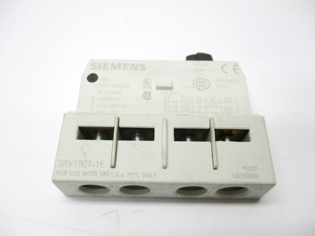 SIEMENS 3RV1901-1E 250V 2.5A NSNP