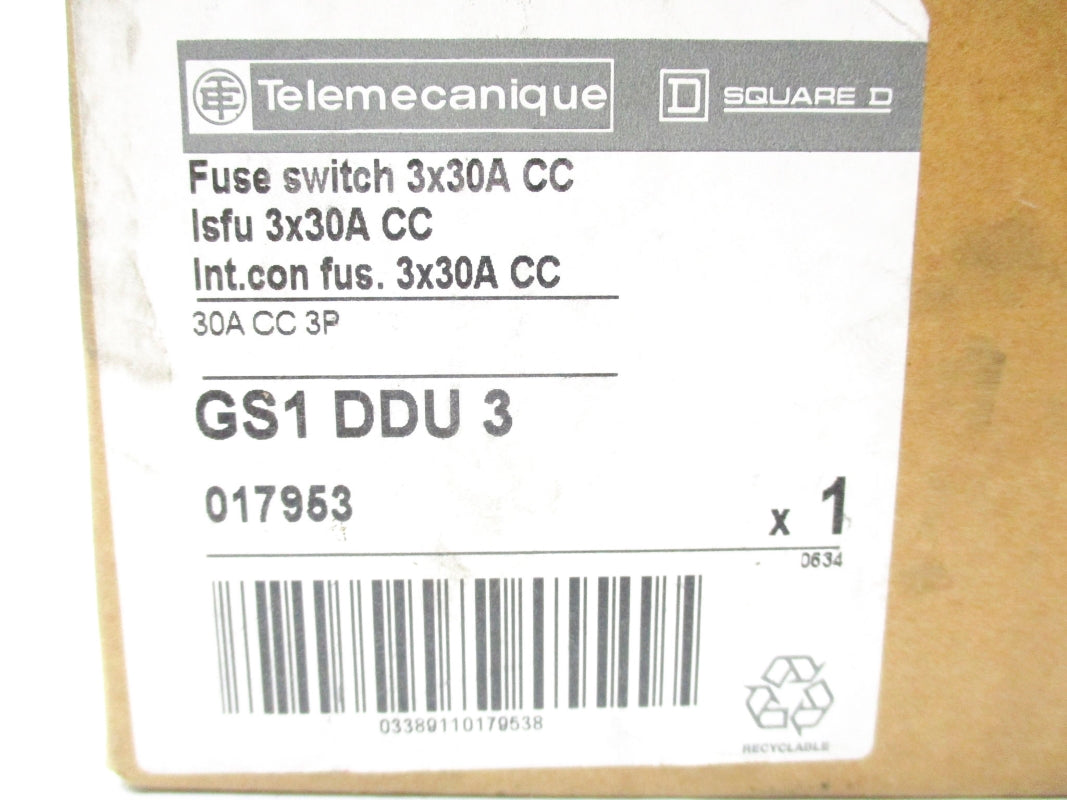 TELEMECANIQUE GS1DDU3 30A 600VAC NSMP