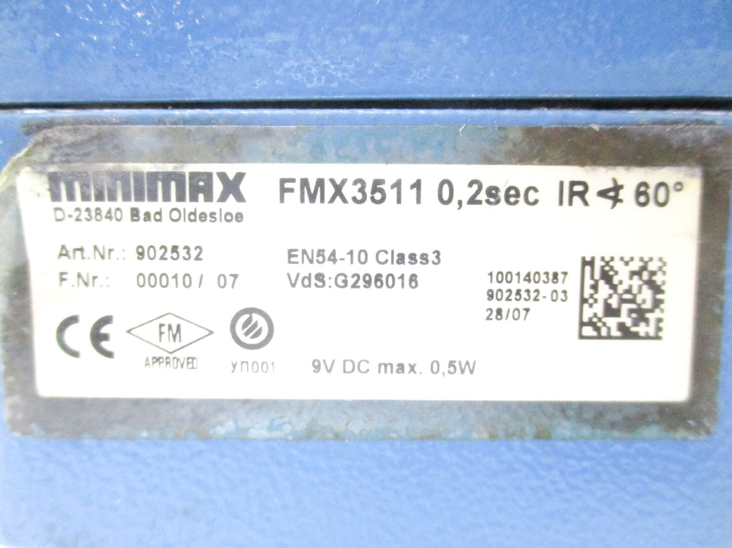 MINIMAX FMX3511 902532 9VDC UNMP