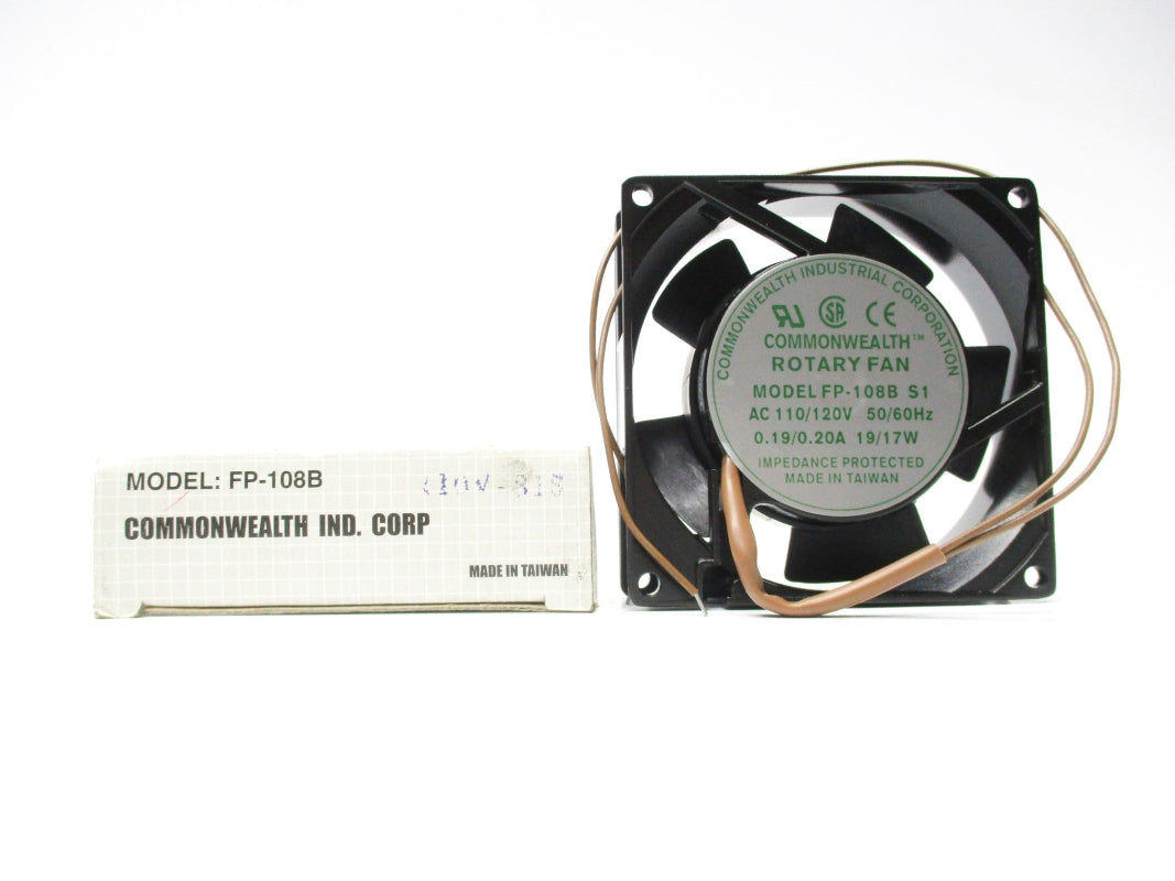 COMMONWEALTH FP-108BS1 110/120VAC 0.19/0.20A NSMP