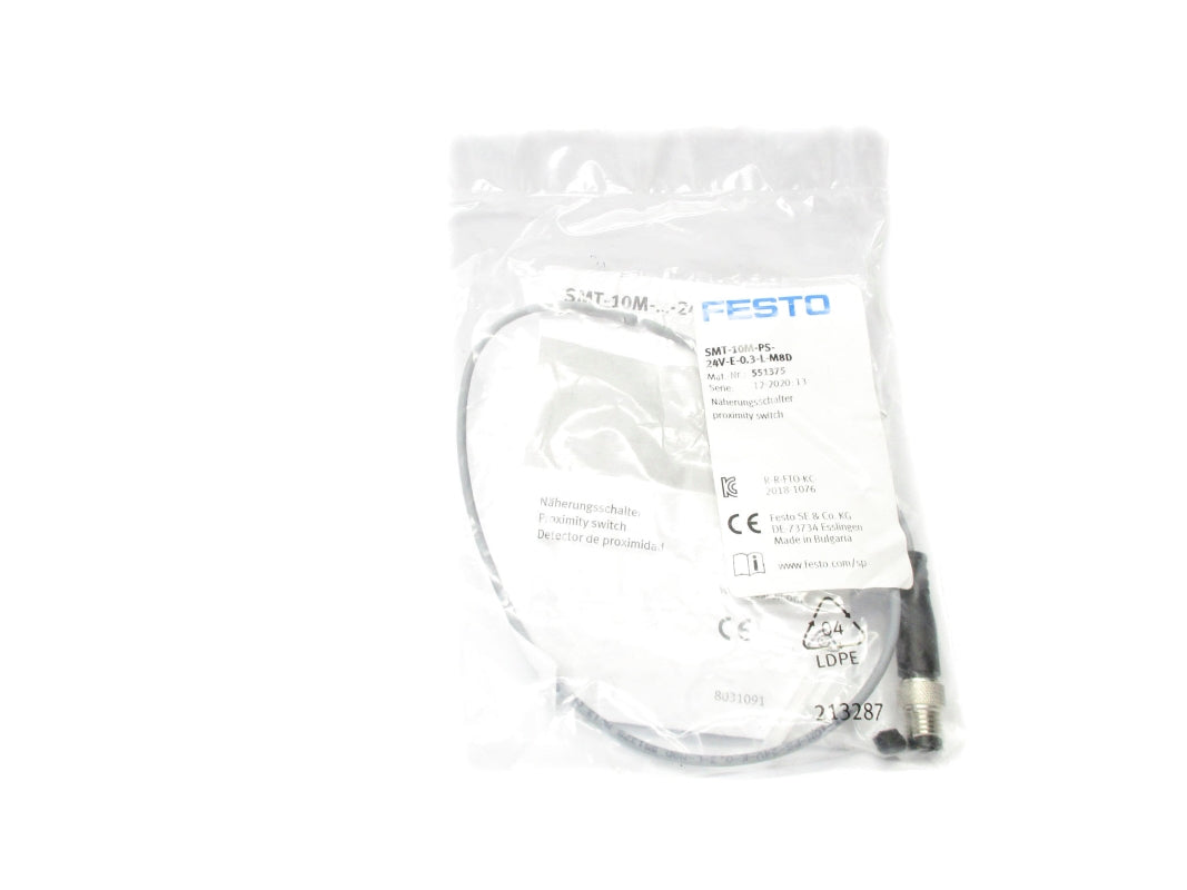 FESTO SMT-10M-PS-24V-E-0.3-L-M8D 551375 NSMP