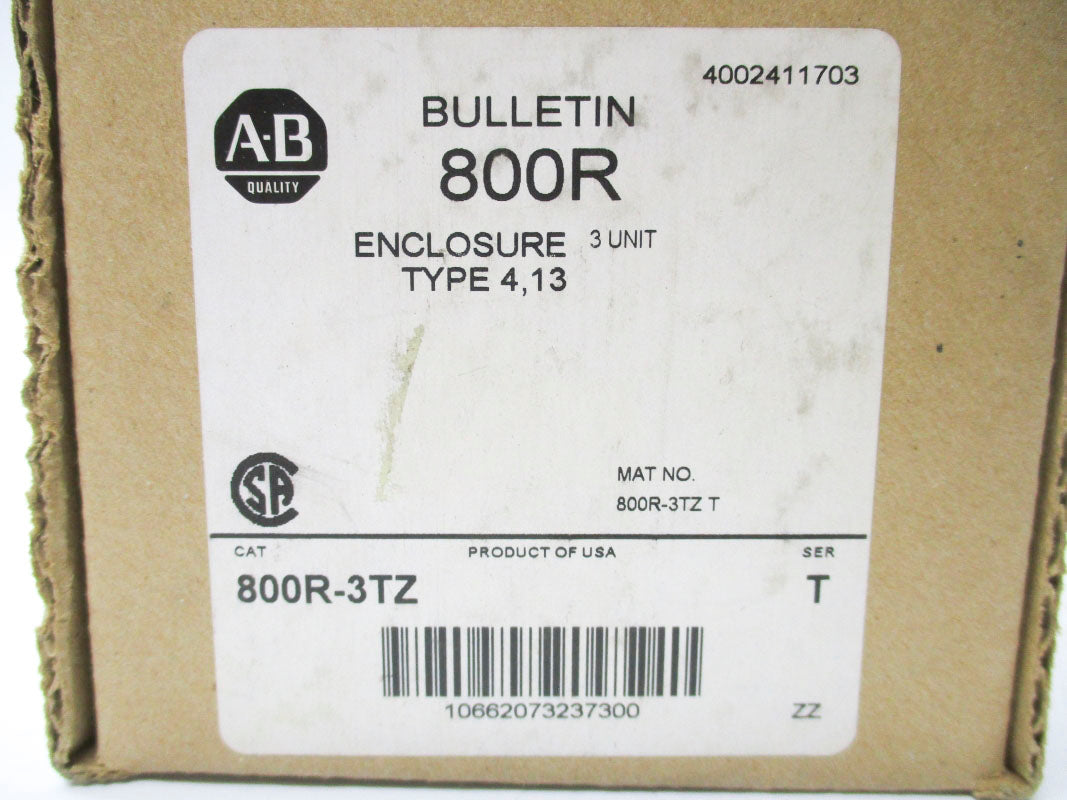 ALLEN BRADLEY 800R-3TZ SER. T (BR/WH) NSMP