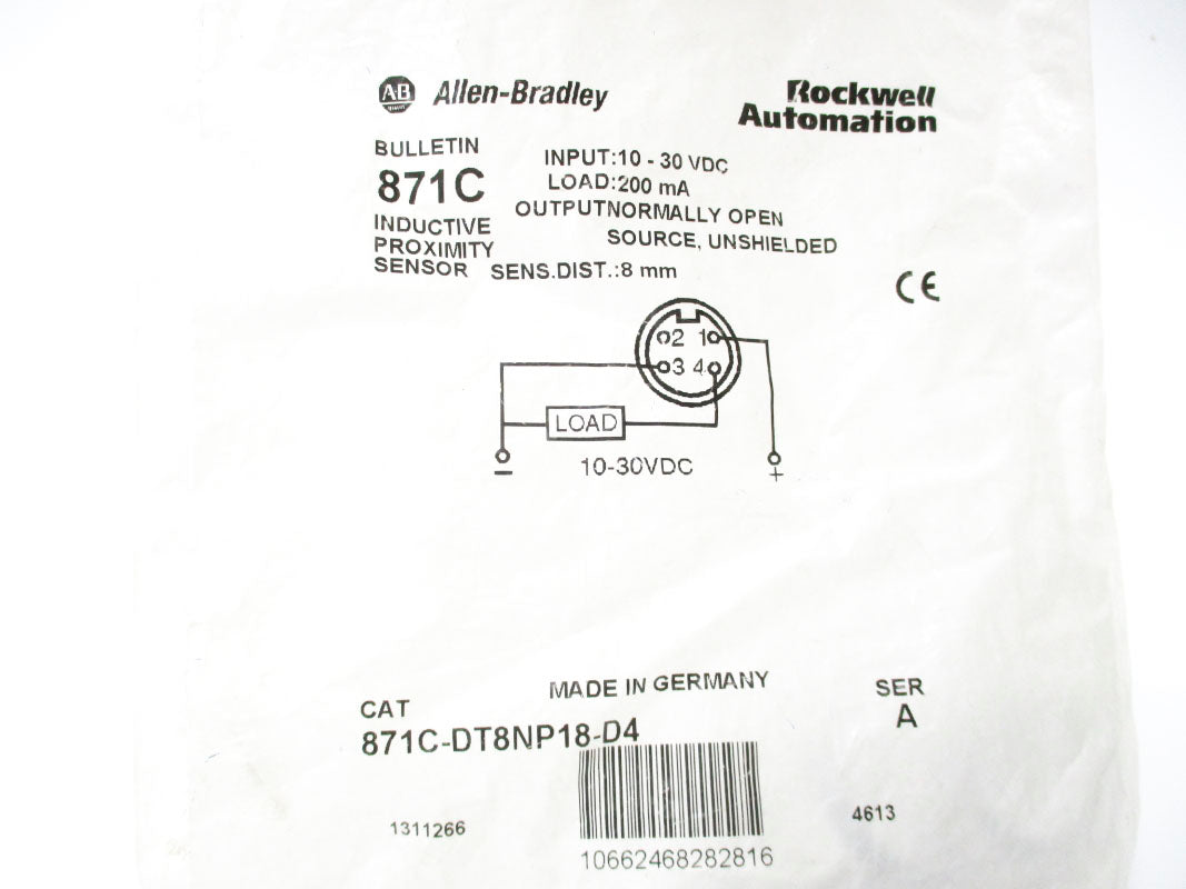 ALLEN BRADLEY 871C-DT8NP18-D4 SER. A 10-30VDC NSMP