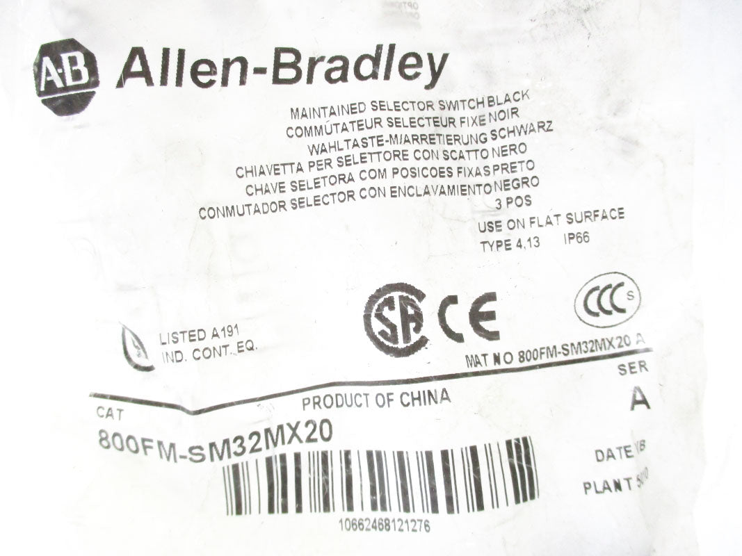 ALLEN BRADLEY 800FM-SM32MX20 SER. A NSMP