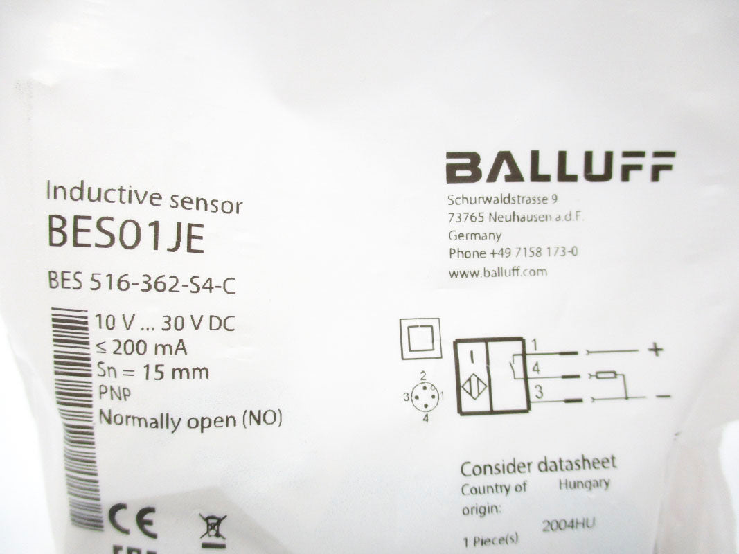 BALLUFF BES516-362-S4-C BES01JE 10-30VDC NSMP