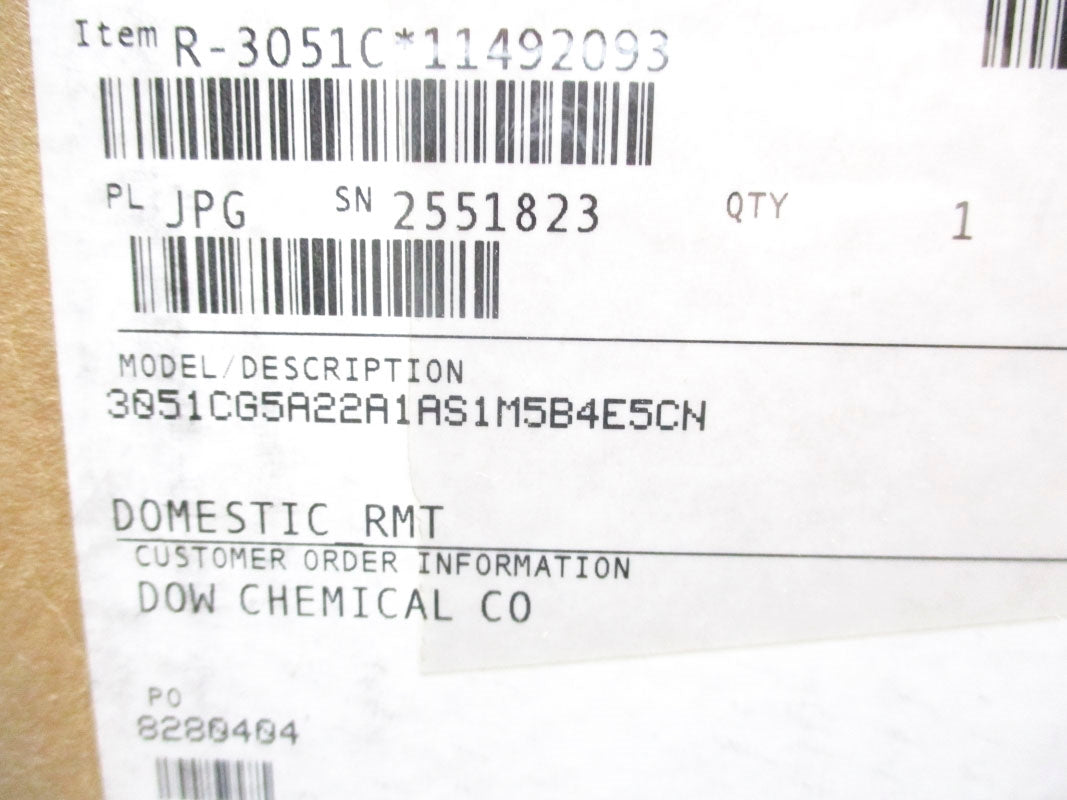 ROSEMOUNT 3051CG5A22A1AS1M5B4E5CN 0-720PSI NSFS
