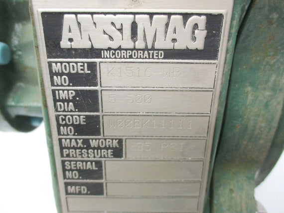 ANSIMAG K1516-WB 285PSI NSNP