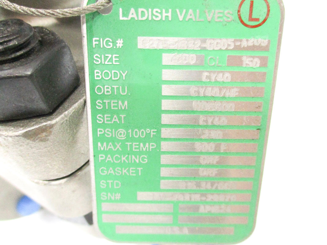 LADISH VALVES 8275-1332-GG05-A20B 250PSI 900'F NSNP