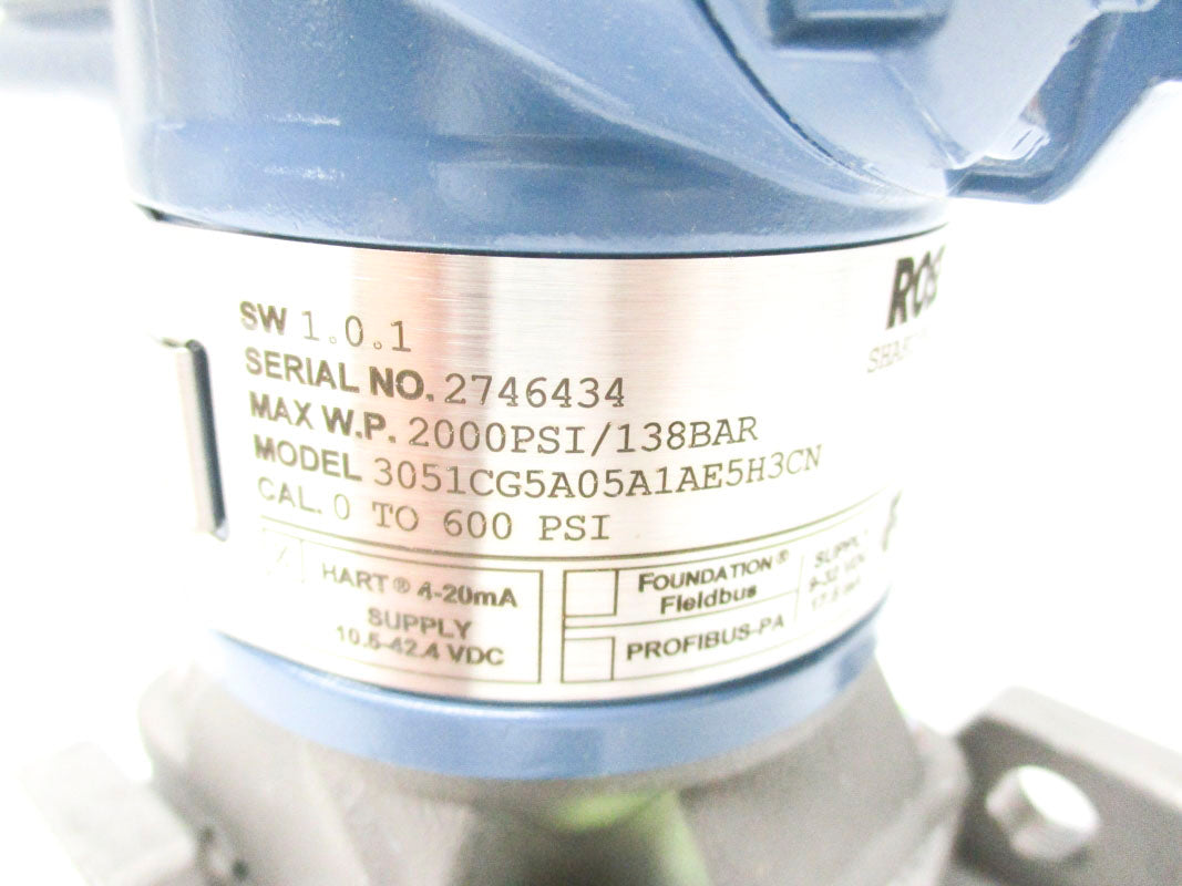 ROSEMOUNT 3051CG5A05A1AE5H3CN 0-600PSI NSMP