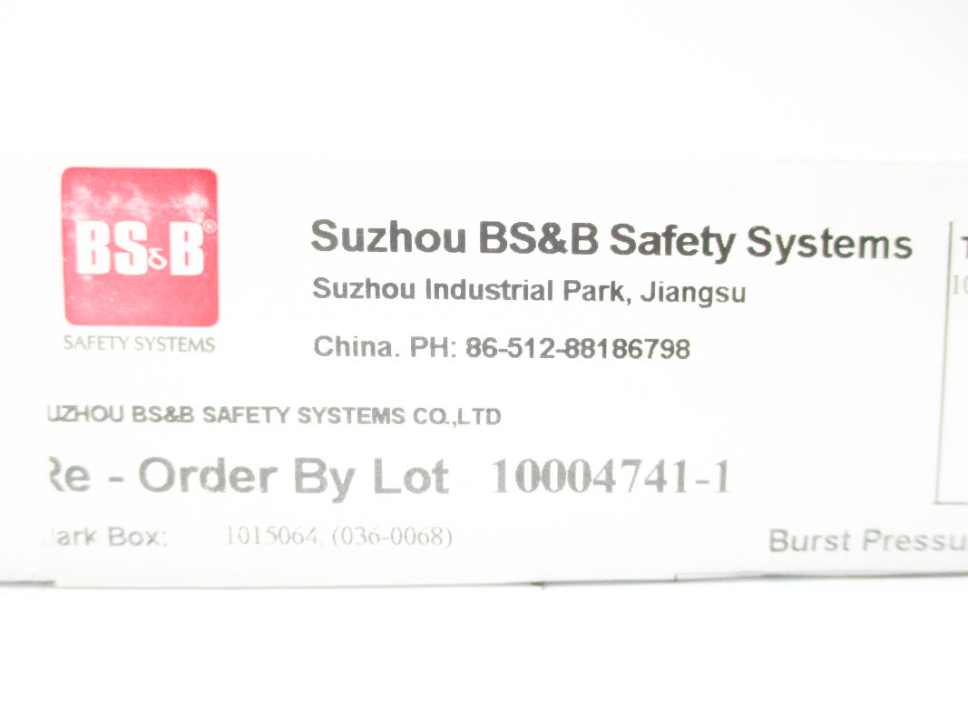 BS&B 10004741-1 JRS 2" 49.5PSI 90'C NSMP