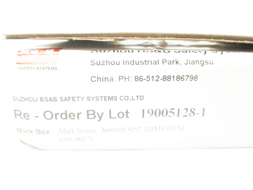 BS&B 19005128-1 JRS 1.5" 46.6PSI 60'C NSMP