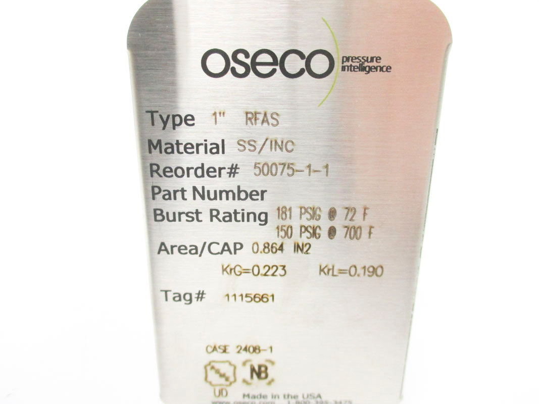 OSECO 50075-1-1 181PSI 700'F NSMP
