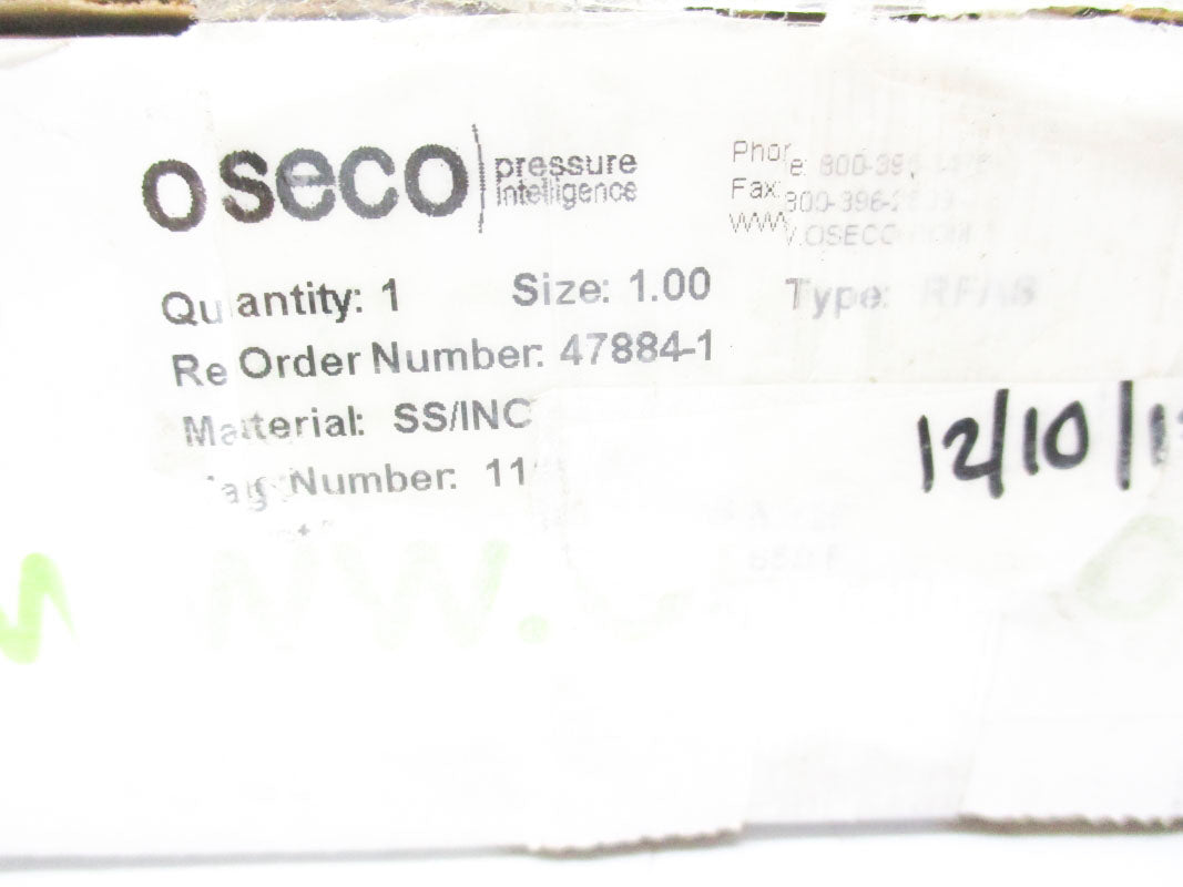 OSECO 47884-1-1 147.3PSI 650'F NSMP