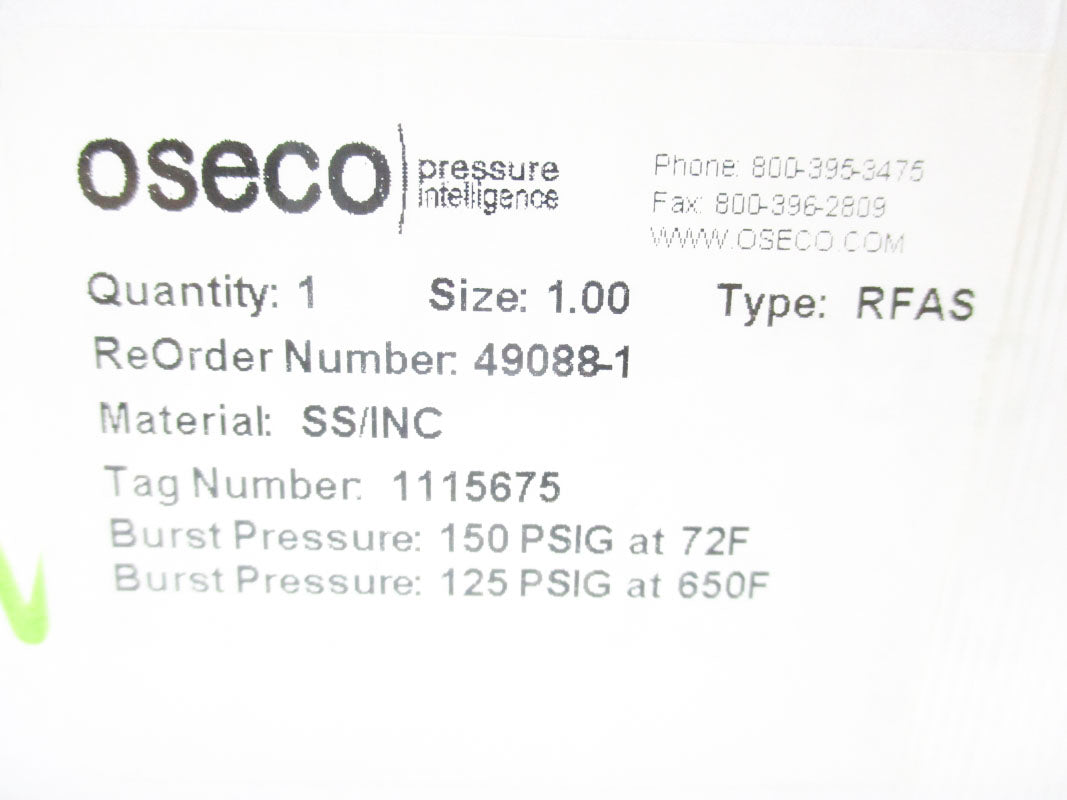 OSECO 49088-1-1 150.0PSI 650'F NSMP