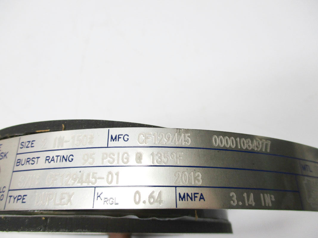 ZOOK ENTERPRISES CF129445 00001084977 95PSI 2" NSMP