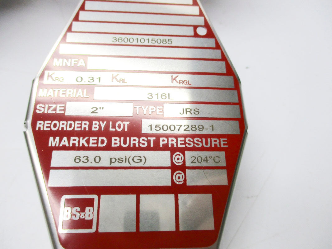 BS&B 15007289-1 63.0PSI 204'C NSMP