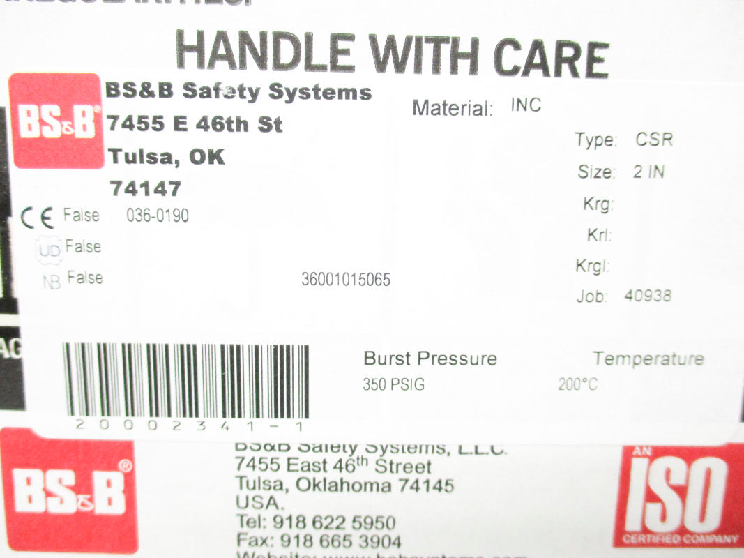 BS&B 20002341-1 350PSI 200'C NSMP
