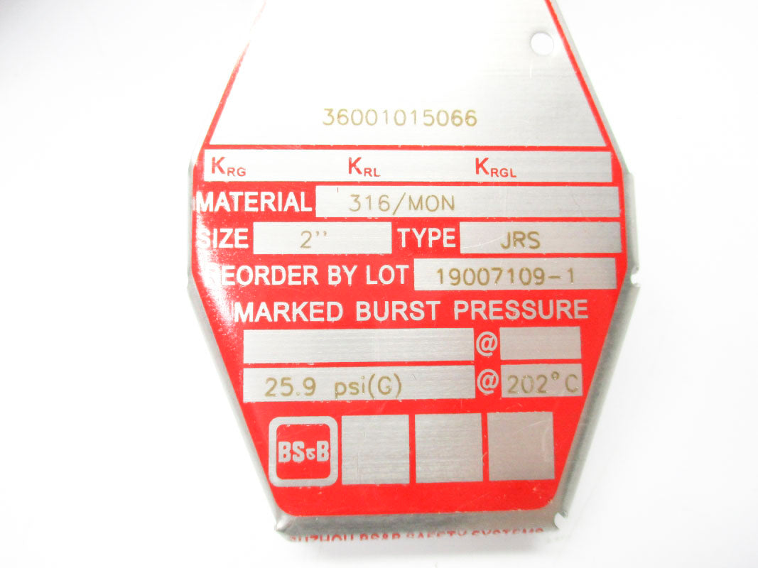 BS&B 19007109-1 25.9PSI 202'C NSMP