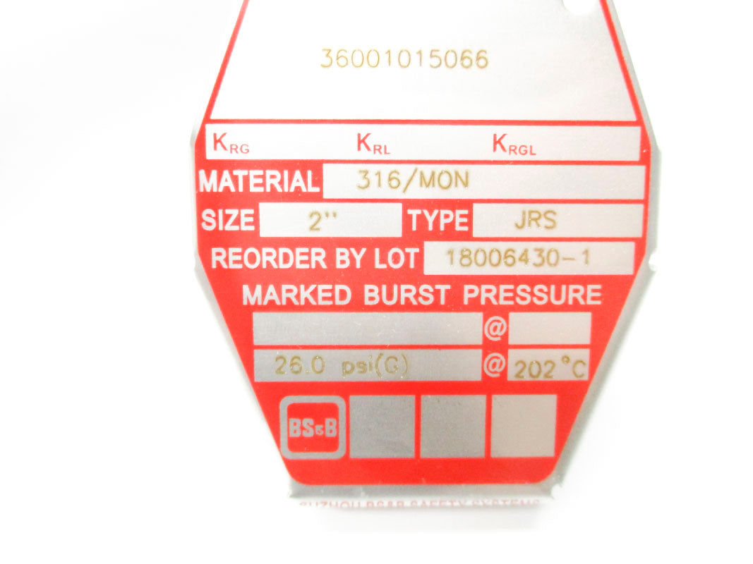 BS&B 18006430-1 26.0PSI 202'C NSMP