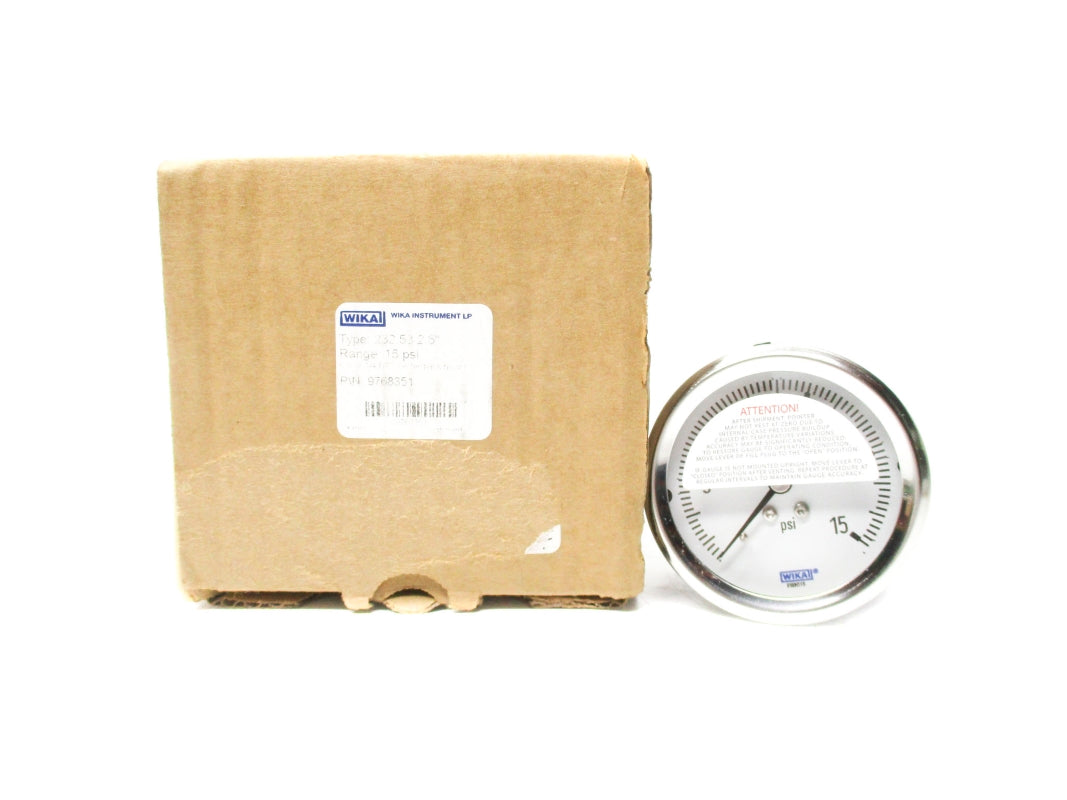 WIKA 9768351 232.53 0-15PSI 2.5" NSMP