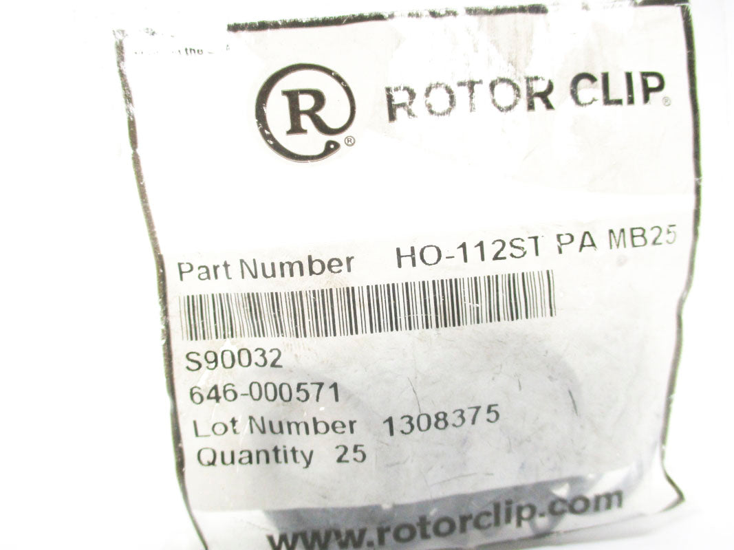 ROTOR CLIP HO-112STPAMB25 (PKG OF 25) NSMP