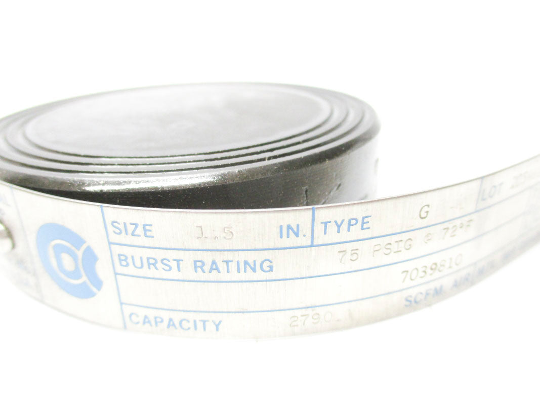 CONTINENTAL DISC 205466 G-1-1/2 75PSI 72'F NSMP